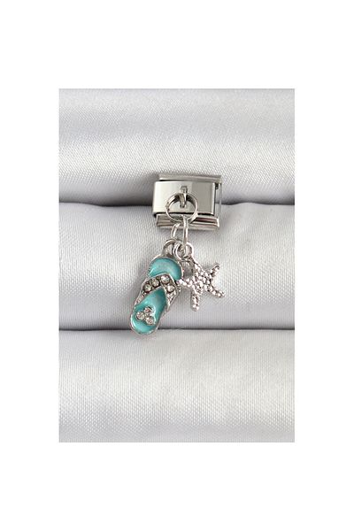 Skygo 316L Steel Silver Color Holiday Konspet Nomination Charm - Tj-Bc1497