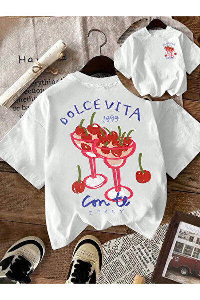 Framgan Ženska DOLCE VITA Special Štampano Oversize kroj Pamuk komada okrugla...