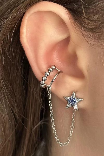Mutenaura Luxury Imported Ear Cuff with Stone Detail