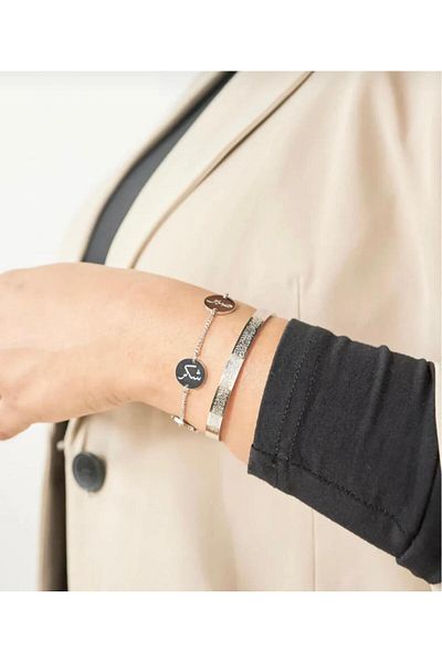 LİSBOND ELEGANCE Lisbond Elegance Ayetel Kursi Dua Bracelet Stainless Steel Adjustable Men'S/Women's Bracelet