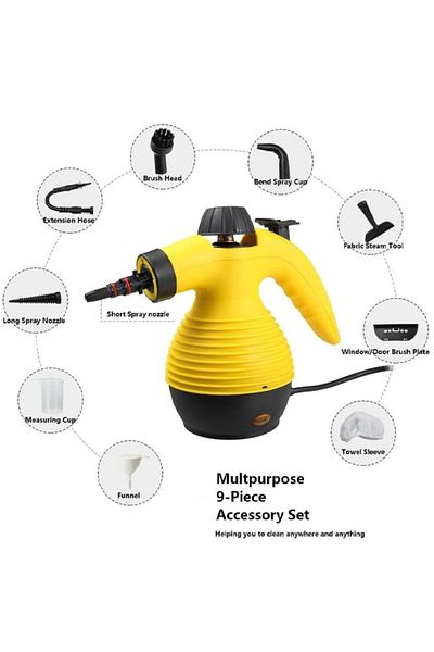 MACON DENX 1200W Portable Handheld Steam Cleaner 350ml Tank Capacity Multifunctional High Temperature Pres
