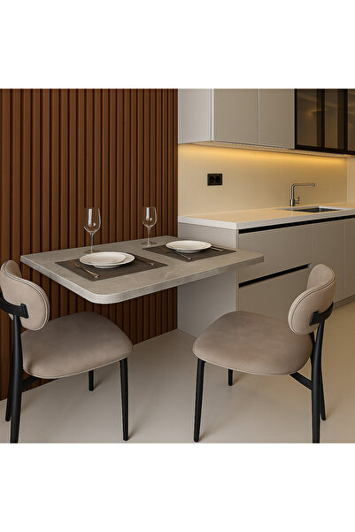 moka park avm KatlaFix – Duvara Monte, Katlanabilir Modern Mutfak Masası | 75x45 cm | Yer Tasarruflu Tasarım