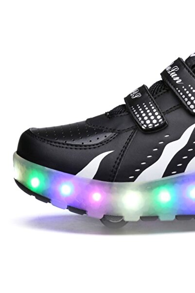 sharpdo Roller Shoes Girls Boys Wheel Shoes Kids Roller Skates Shoes LED Light Up Wheel Shoes for Kids