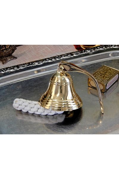 Wolawood Luxury Brass Wall Bell Handmade Antique Decorative Vintage Marine Chime Fireplace Home Office Garden Accessory
