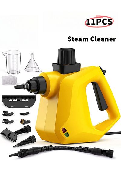 Lumely 1050w Portable Handheld Steam Cleaner Set,With 11PCS Accessory,350ML,High Temperature,for home