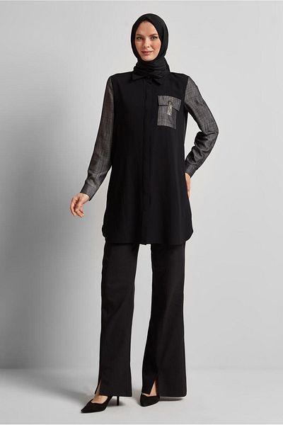 Alvina Shirt Collar Tunic 45556