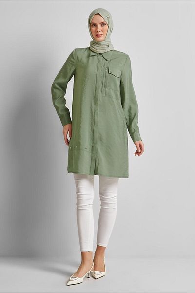 Alvina Eyelet Detailled Tunic 45533