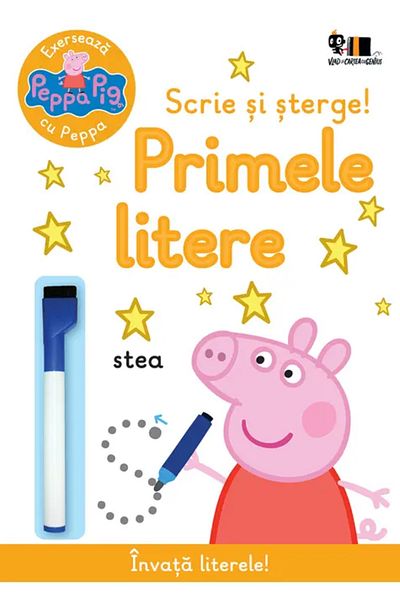 Editura Arthur Peppa Pig: exerseaza cu Peppa. Scrie si sterge! Primele litere