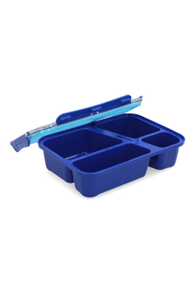 Smash Bento Eats Lunch Box Blue and Green 1.4 Liter