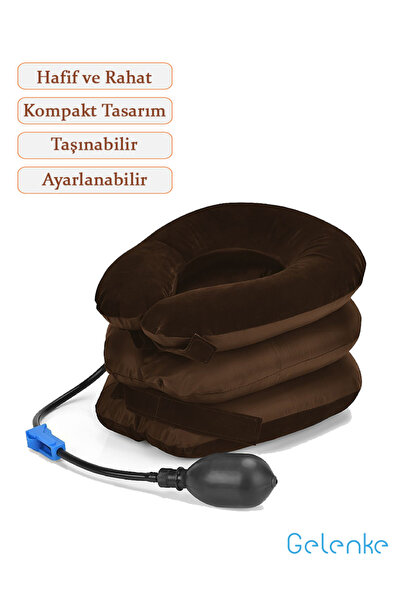 TeknoEser 3 Katlı Ayarlanabilir Akıllı Boyun Diski - Şişme Boyunluk Yastığı -...