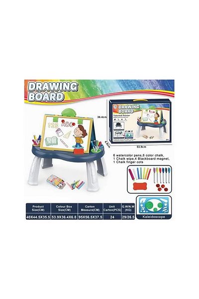 rexa Painting Educational Tool Set Toy Board Children's Magic Erasable 2 In 1 Tables