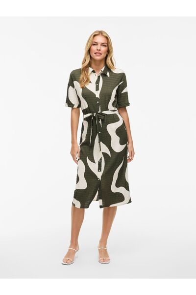 VILA Blusenkleid VIZEYA Midi