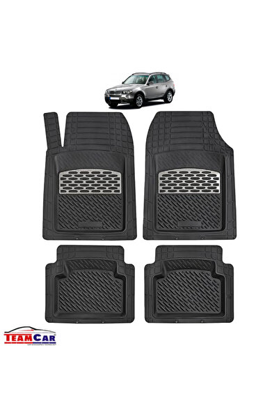 TEAMCAR Covorașe auto tip tavă pentru BMW X3 E83 2003-2010, argintii