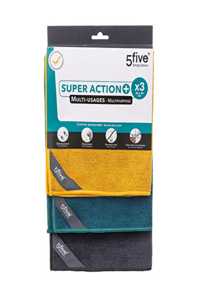 Five Simply Smart مجموعة من 3 قطع من قماش الشيفون فائق الفعالية متعدد الأغراض