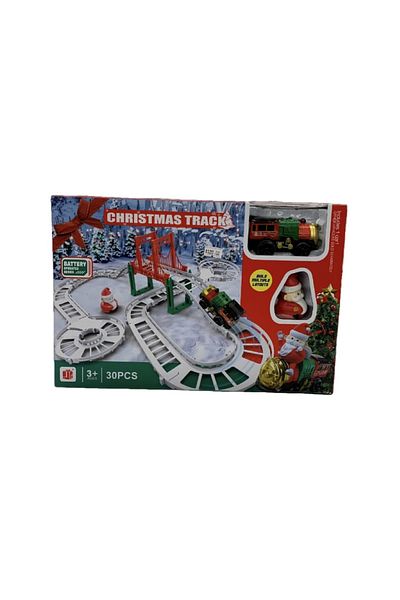 rexa Christmas Track Train Set – Electric Holiday Toy with Santa for Kids
