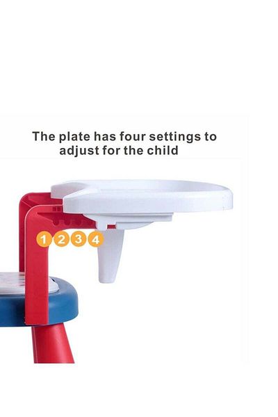 COOYA Portable Baby Dinner Chair, Baby Feeding Seat With Dining Tray, Booster Feeding Seat for Baby (Red)