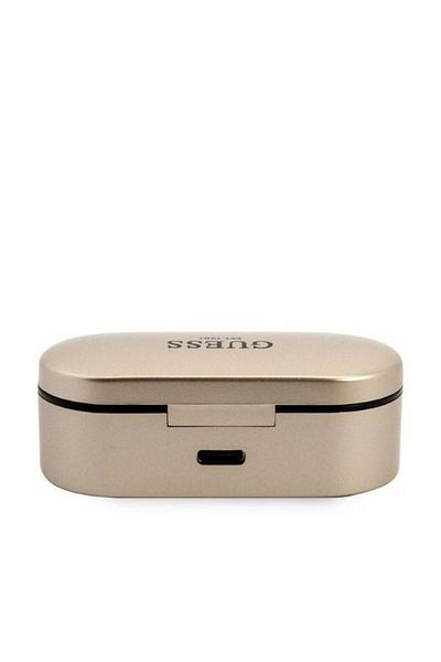 REDz Accessories Căști wireless Guess + stație de încărcare, Bluetooth 5, GUTWST31ED, auriu/negru