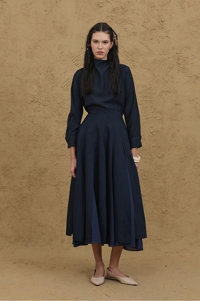 Fahhar Πολυτεμάχια φούστα Navy Blue