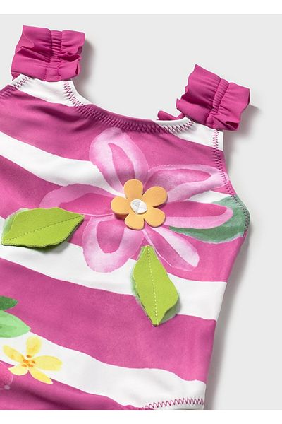 MAYORAL 1741 Girl's Fuchia Swimsuit