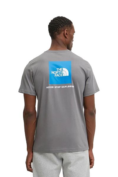 THE NORTH FACE M Ss Box Nse Ανδρικό γκρι μπλουζάκι NF0A87NPARX1