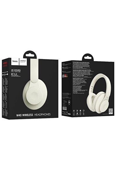 REDz Accessories Audio headphones, Hoco W45, Milky Whitetooth, Over the Ear, Milky White