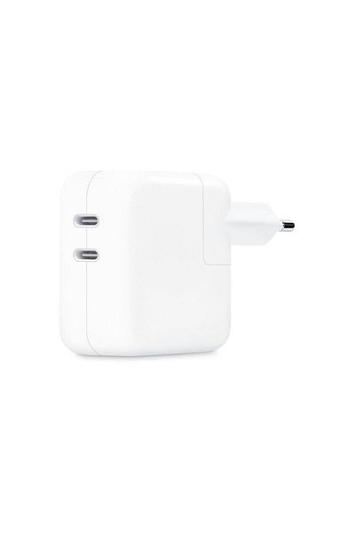 Apple Apple MW2K3ZM/A laptop charger, 35W, Dual USB-C (White)