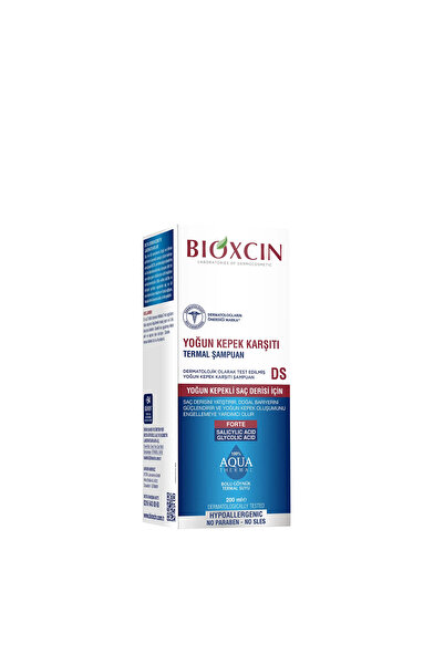 Bioxcin Aqua Thermal Ds 200 ml Intensive Dandruff Shampoo (2 Pcs) +'100 ml Facial Cleansing Gel Gift'