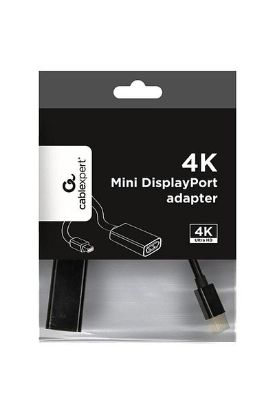 Gembird Video adapter Gembird A-mDPM-DPF4K-01, DisplayPort , Mini-DisplayPort, 4K/30Hz (Black)