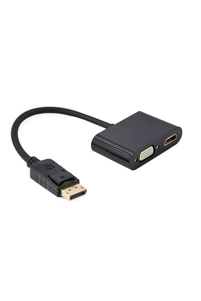 Gembird Adaptor Gembird A-DPM-HDMIFVGAF-01, DisplayPort, HDMI, VGA (Negru)