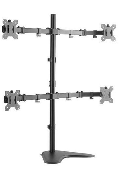 LogiLink Suport birou Logilink pentru 4 monitoare 13"-32", Negru