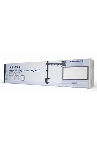 Gembird Suport monitor birou Gembird MA-D1-01, 32", 9 kg (Negru)