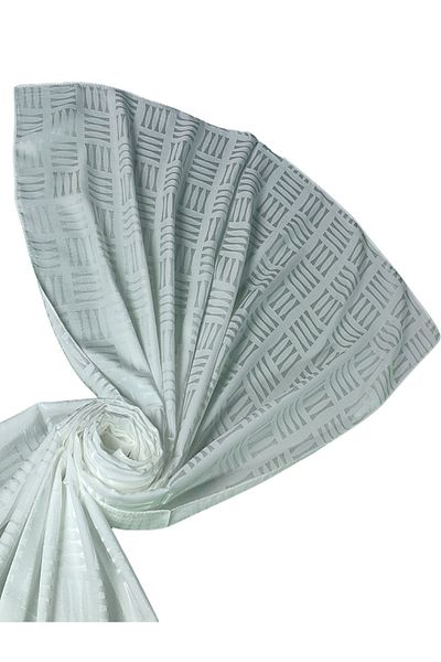 mim eşarp Silky Textured Jacquard Geometric Patterned Shawl 75X190 cm