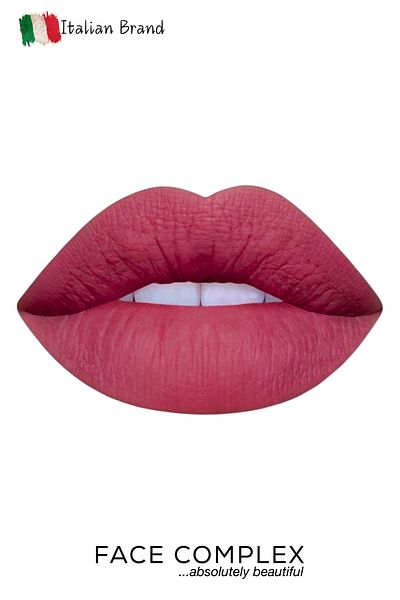 FACE COMPLEX Lip Set Lip Liner 24h Lip Tint Box, Set Ruj Lichid Creion De Buze Rezistent 24 H No.05 - Italia