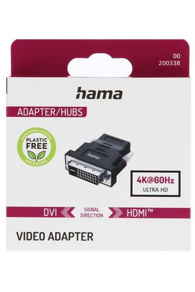 Hama Adaptor DVI - HDMI Hama 200338 (Negru)