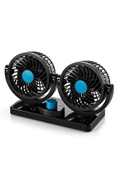 Rovitech Double car fan 12 V, Rovitech, cigarette lighter socket for car interior, 360° rotation