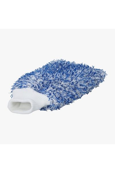 AUTOSMART Microfiber Wash Mitt Blue and White