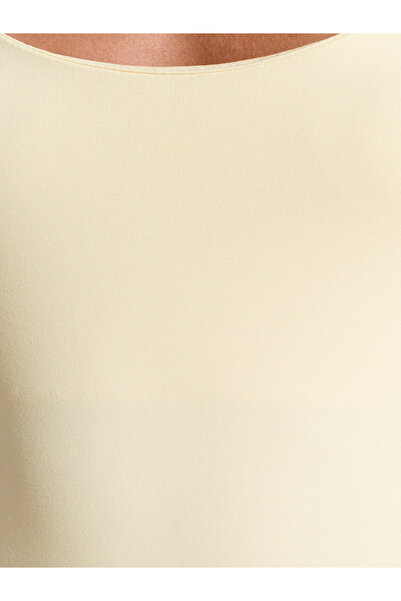 Dilvin 20977 Kalın Askılı Poliamid Atlet-Sarı