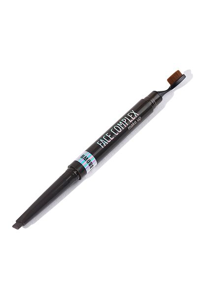 FACE COMPLEX Brow Pencil & Brush, Creion De Sprâncene Și Periuța 02 Dark Brown - Italia