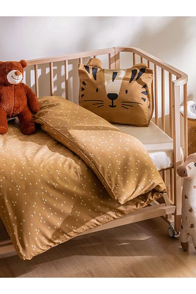 LC Waikiki Lcw Home Animal Patterned Cotton Baby Duvet Cover Set