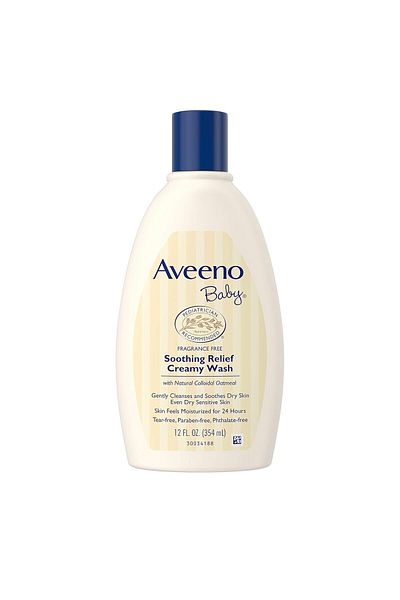 AVEENO Baby Soothing Relief Creamy Wash 354ml – Fragrance-Free Gentle Cleanser for Dry Skin