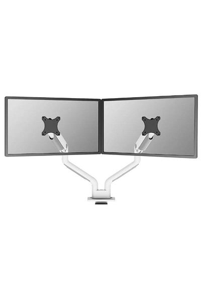 NEOMOUNTS Neomounts DS70S-950WH2 2-Monitor Mount, 17"-35", 18 kg, VESA 75x75, 100x100 (White)