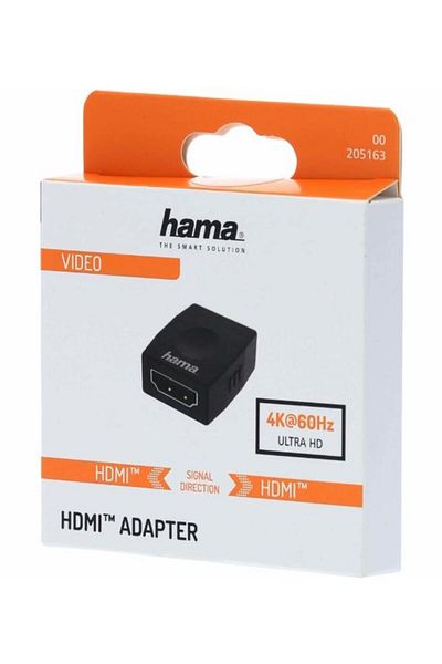 Hama Adaptor HDMI Hama 205163, Full HD, Ethernet (Negru)
