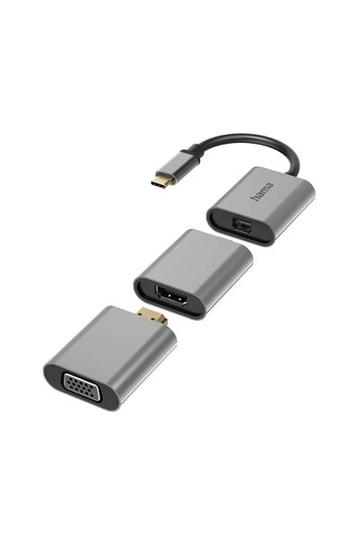 Hama Adaptor Hama 200306, Mini-Displayport, HDMI, VGA (Gri)