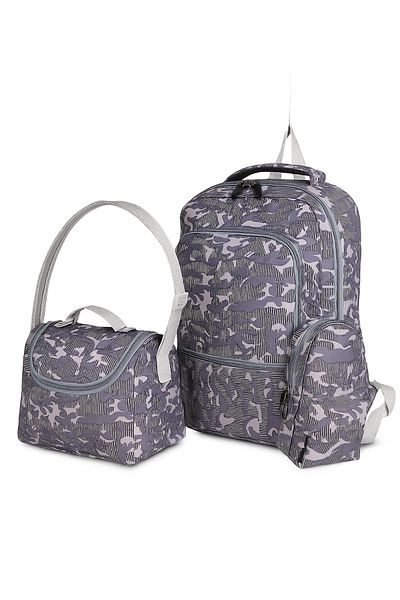 Wander Set de 3 rucsacuri școlare pentru copii – rucsac cu model, cutie de prânz și suport pentru stilou