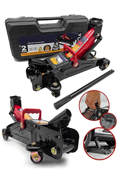 MOONSHOP 2 Ton Sızdırmaz Sağlam Dayanıklı Kaynak Gövde Hidrolik Timsah Kriko