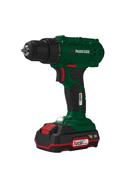 PARKSIDE Mașină de găurit și șurubelniță, Parkside PBSA 20-Li A1, 20V, 2Ah, cu baterie și încărcător, transport