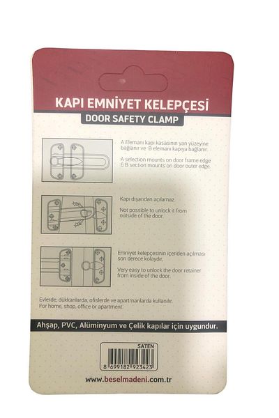 Beşel Door Safety Clamp Yellow