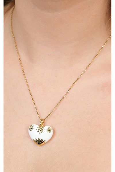 Jack Ferrero Gold Steel Women's Necklace (316L Steel)