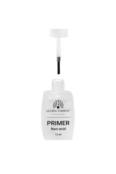 global fashion Non-Acid Primer 12ml – Long-Lasting Bond, Strengthens Thin & Weak Nails, Acid-Free Formula