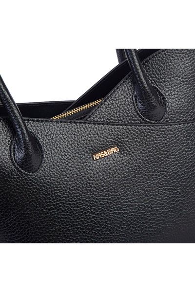Nas Bag Geantă de mână și de umăr pentru femei Premium Series Black Lopez